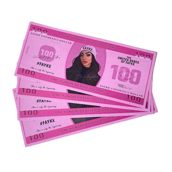rosa pinkes spielgeld fayke dollarscheine 100 pokergeld pokerscheine