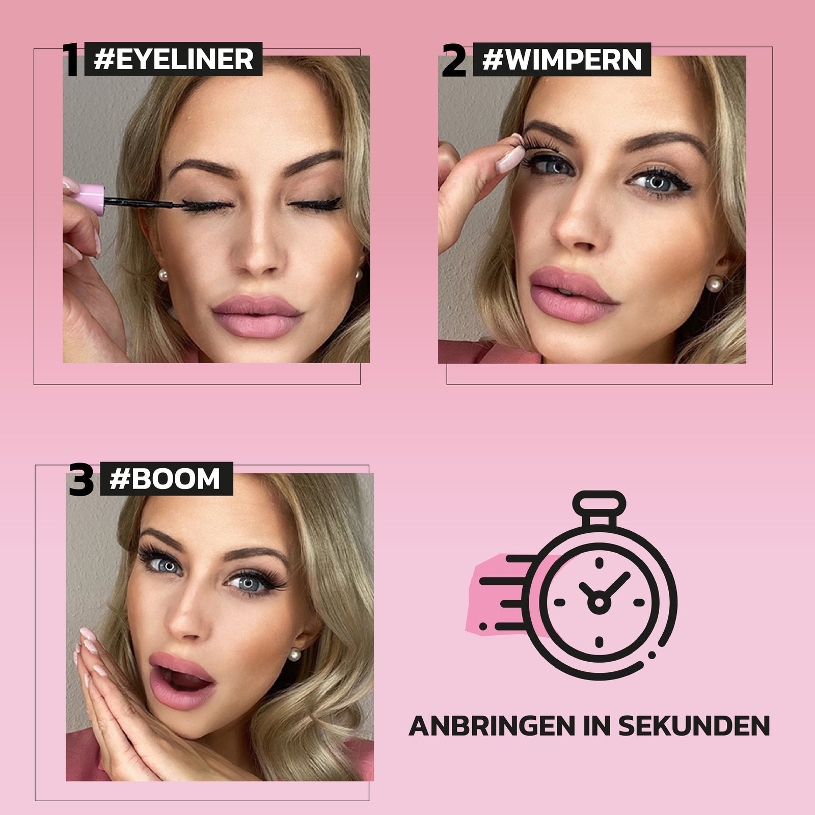 MOREDRAMA Starter Kit - Magentische künstliche Wimpern & Magnetischer  Eyeliner