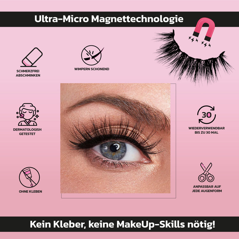 MOREDRAMA Starter Kit - Magentische künstliche Wimpern & Magnetischer Eyeliner