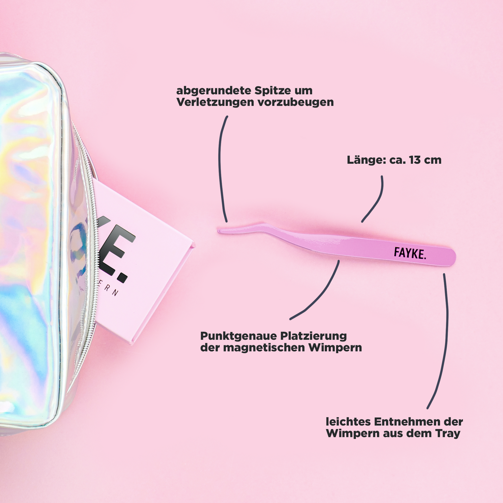 FAYKE® Wimpern Applikator (Wimpernzange) zum Anbringen von künstlichen  Wimpern – Shop 6