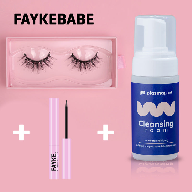 PlasmaPure Reinigungsschaum + FAYKE Lash-Kit